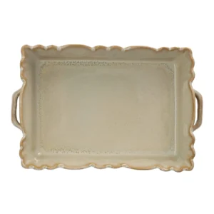 Gresnovo Ovenschaal M 32x22x8 cm -  Crème D'argile